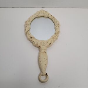 Cast Metal Vintage Hand Mirror